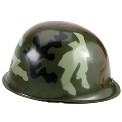 Promotional Stress Army Helmet with camouflage colouring for authenticity 