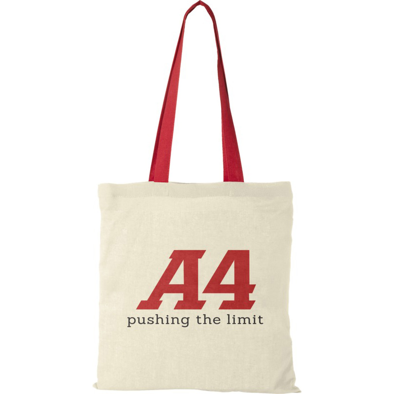 Coloured Handle Cotton Tote Bags | Printed Tote Bags