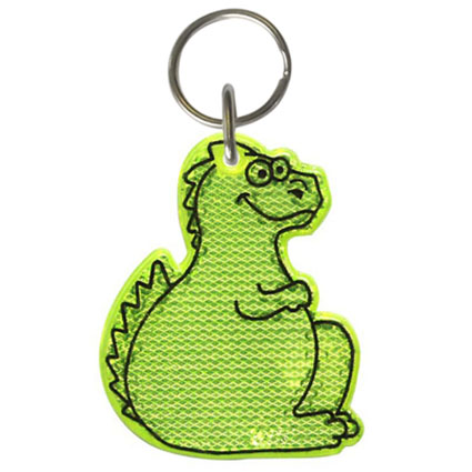 Dinosaur Reflector Keyrings | Promotional Key Rings | Printed Keyrings ...