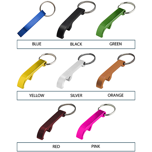 Metal Bottle Opener Keyholders | Promotional Key Rings | Printed ...