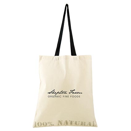 Natural Cotton Shopper Bag With Message | Promotional Shopper Bags ...