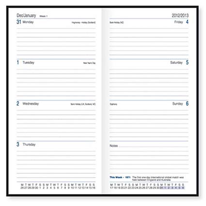 Geneva Pocket Week To View Diary | Promotional Diaries, Calendars ...