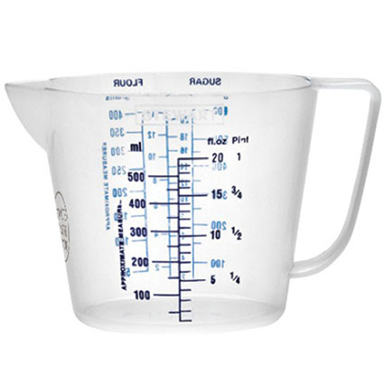 1 Litre Printed Scale Measuring Jugs | Personalised Plastic Jugs ...