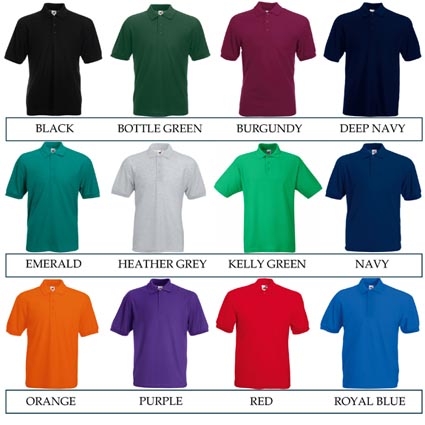 Fruit of the Loom Premium Pique White Polo | Personalised Workwear ...