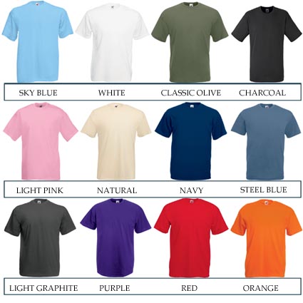 Fruit of the Loom Valueweight T Shirts | Printed T-Shirts ...