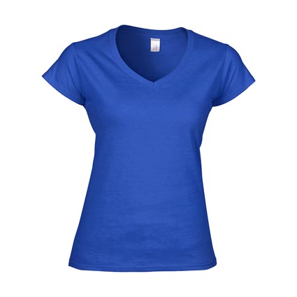 Download Ladies Gildan V Neck T Shirts | Personalised Womens T Shirts | Branded Clothing | Promotional ...